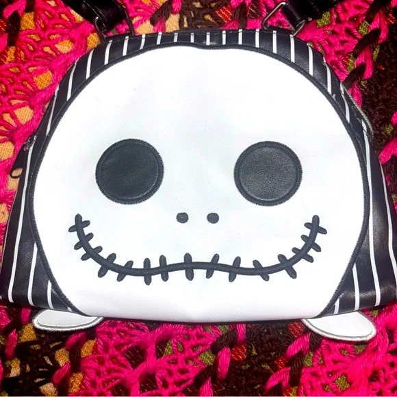 Jack Skelton Face Nightmare Before Christmas Crossbody Bag Disney - Picture 10 of 12